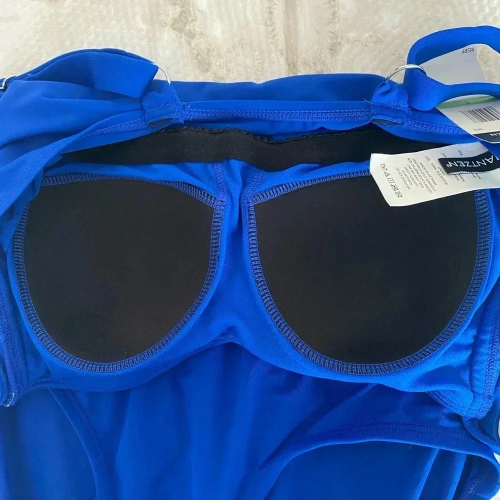 Jantzen Royal Blue One Piece Swimsuit Size 8